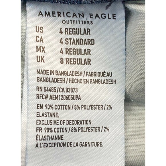 American Eagle Jeans Next Level Stretch "Curvy Highest Rise Jegging" Women's 4 - Picture 12 of 12